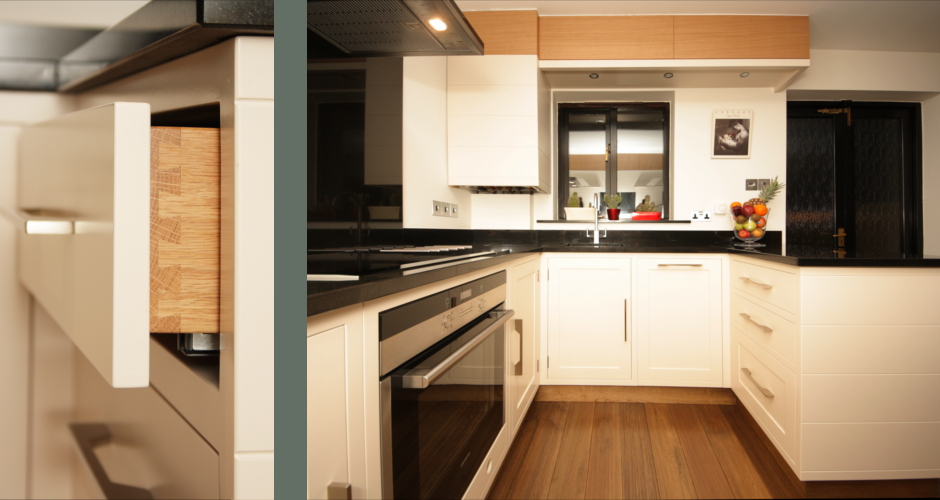 Modern painted wood kitchen